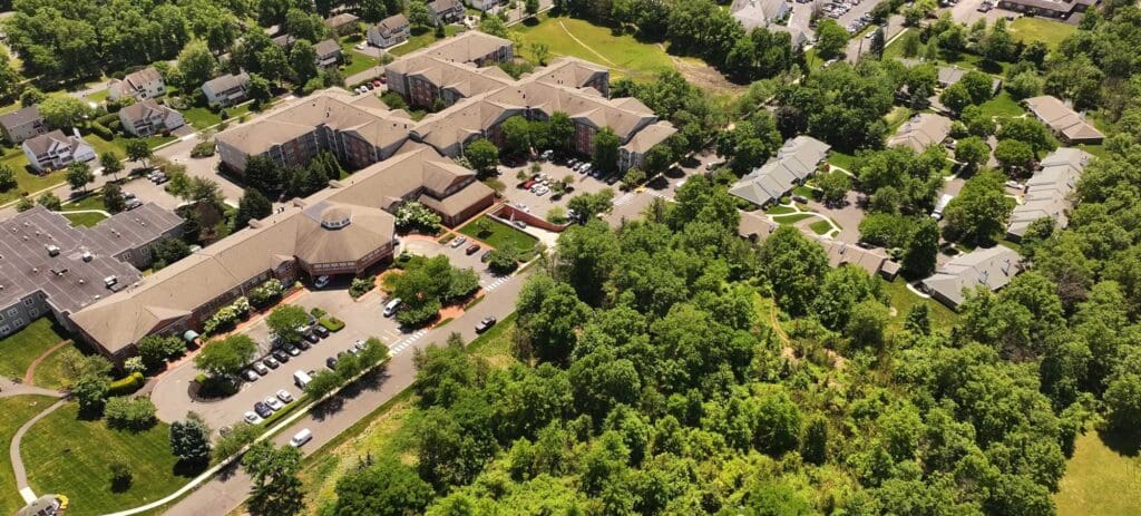 aerial shot of The Laurel Circle