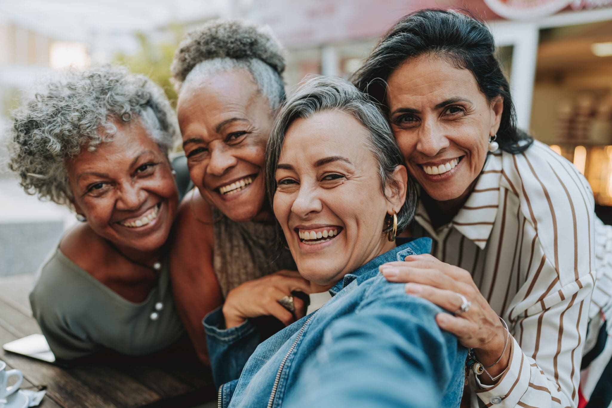 Group of senior women smiling